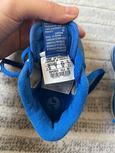 19 Beden Nike mavi bebek ayakkabısı