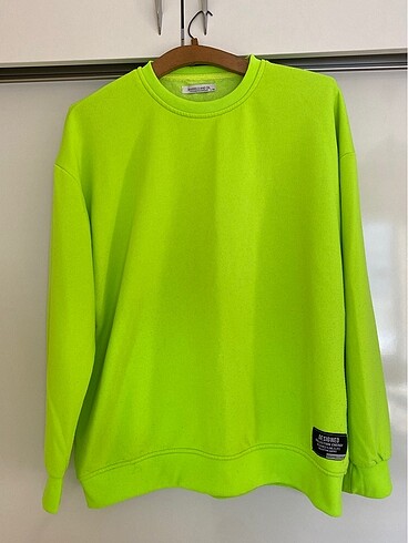 Barrels and oil neon yeşili sweatshirt