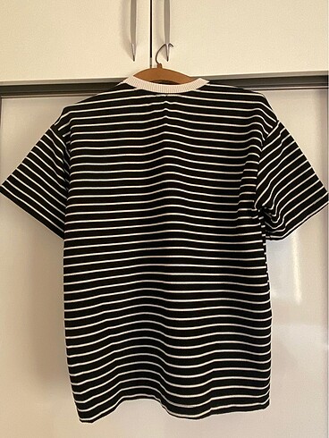 Massimo Dutti Çizgili bisiklet yaka t-shirt
