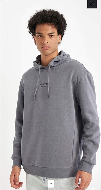 m Beden DeFacto kapüşonlu baskılı sweatshirt