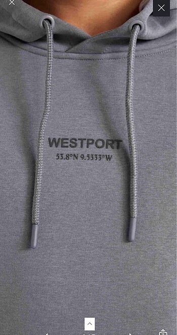 m Beden gri Renk DeFacto kapüşonlu baskılı sweatshirt