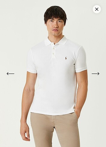 Polo Ralph Lauren beyaz polo yaka tshirt