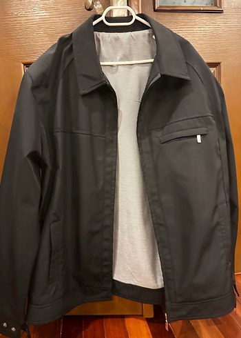 Düz Siyah Erkek Günlük Ceket - Görsel 6