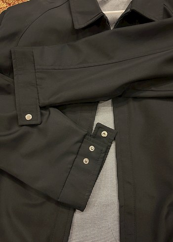 Düz Siyah Erkek Günlük Ceket - Görsel 3