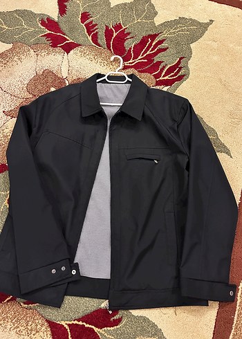 Düz Siyah Erkek Günlük Ceket - Görsel 2