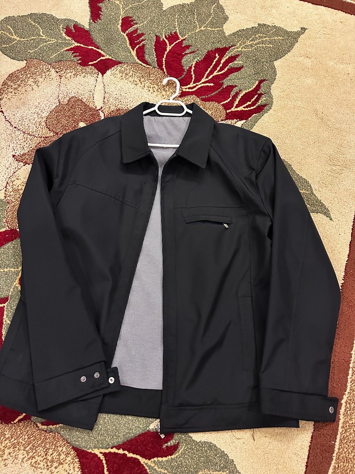 Düz Siyah Erkek Günlük Ceket - Görsel 2