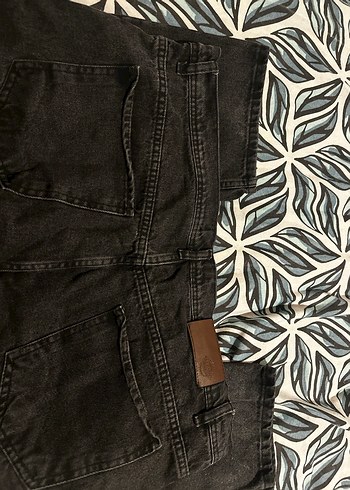 Erkek Siyah Bol Kesim Denim Pantolon - Görsel 2