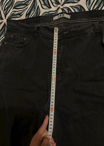 Erkek Siyah Bol Kesim Denim Pantolon - Görsel 6