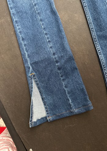 Kadın Mavi Elastik Denim Pantolon - Görsel 3
