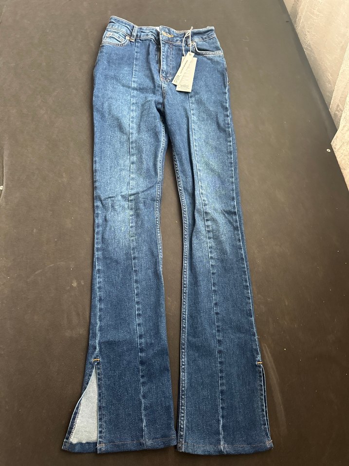 Kadın Mavi Elastik Denim Pantolon - Görsel 2