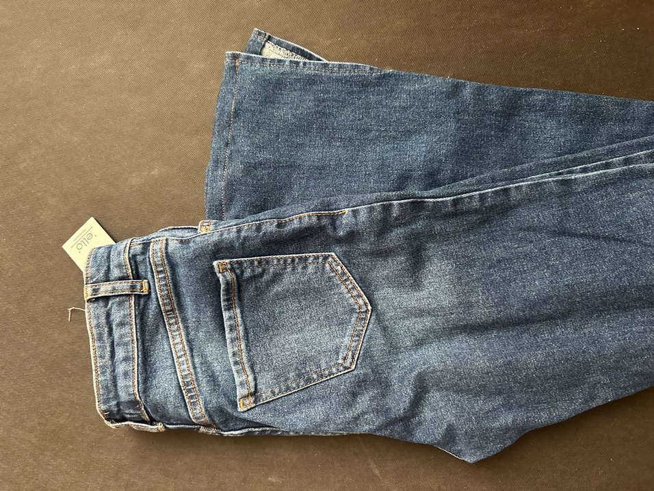 Kadın Mavi Elastik Denim Pantolon - Görsel 5