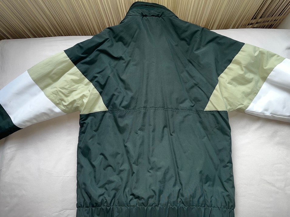 Gri-Yeşil Midi Rüzgarlık Mont - Görsel 3