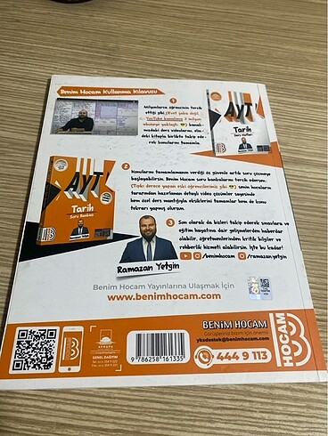  Benim Hocam Yayınları Ayt Tarih ders notları Ramazan Yetgin