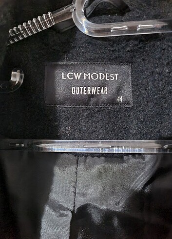 44 Beden siyah Renk LWC MODEST Kadın Kaban