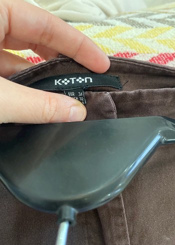 Kahverengi Süet Kumaş Kadın Pantolon - Görsel 4