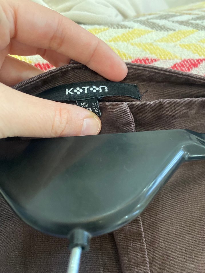 Kahverengi Süet Kumaş Kadın Pantolon - Görsel 4