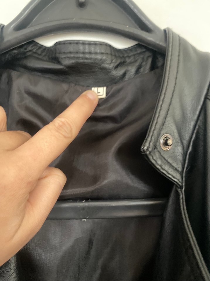 Kadın Siyah Deri Biker Ceket - Görsel 2