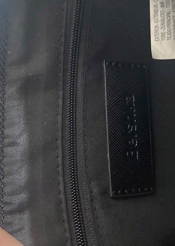 BERSHKA Zincir Detaylı Siyah Deri Kadın Çanta - Görsel 3