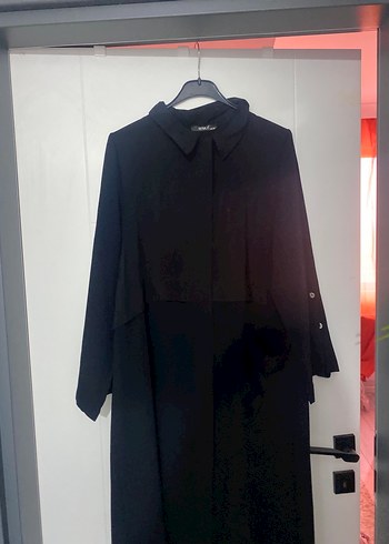 BERİKA Uzun Kollu Siyah Ferace - Görsel 2