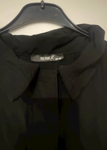 BERİKA Uzun Kollu Siyah Ferace - Görsel 3