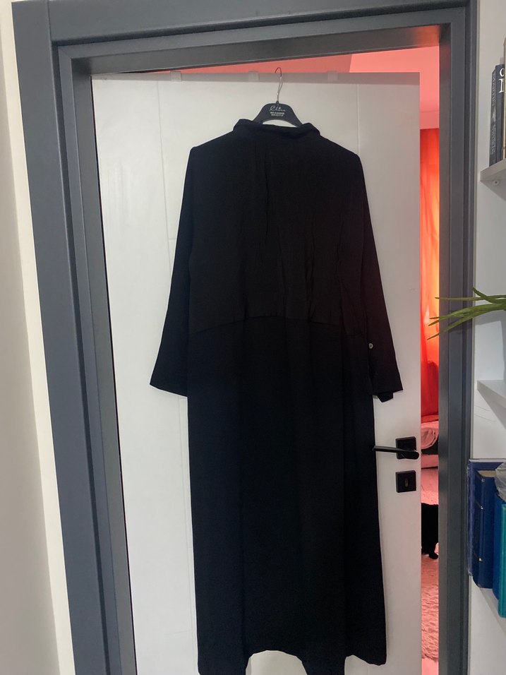 BERİKA Uzun Kollu Siyah Ferace - Görsel 4