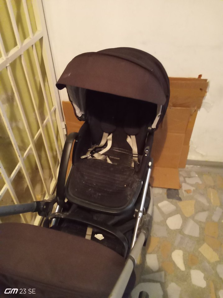 Siyah Çiftli Bebek Arabası - Görsel 2