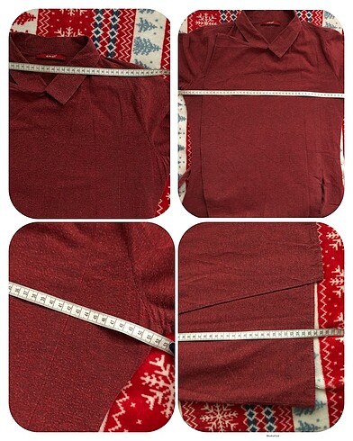 xl Beden bordo Renk Y2k vintage tunik