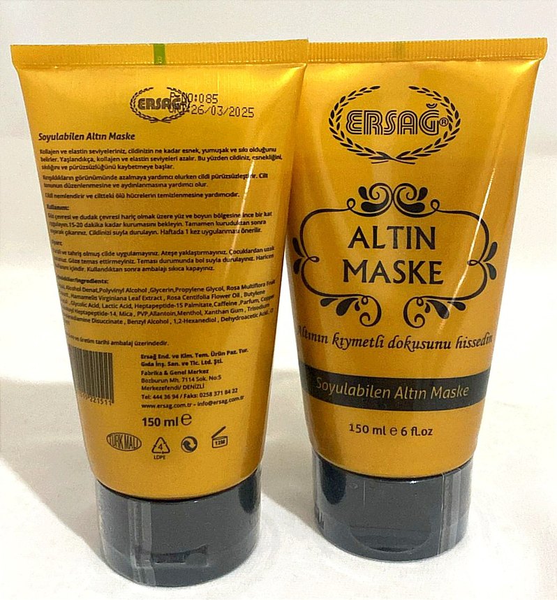 Ersağ Soyulabilen Altın Maske 150 ml - Görsel 4