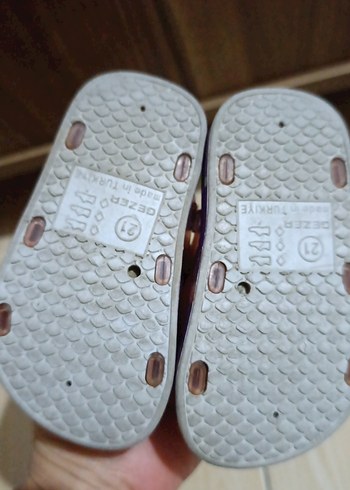 Kız Çocuk Pastel Renkli Baskılı Sandalet - Görsel 4