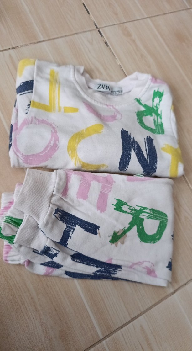 Baskılı Çok Renkli Kız Eşofman Takımı - Görsel 2