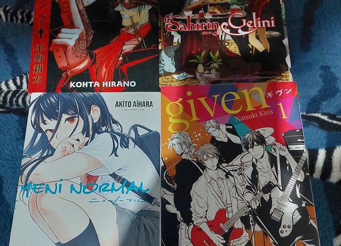 Karışık Manga kitapları 