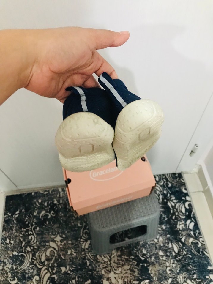 Erkek41 numara Gri Mavi Cırt Cırtlı Su Ayakkabısı - Görsel 3