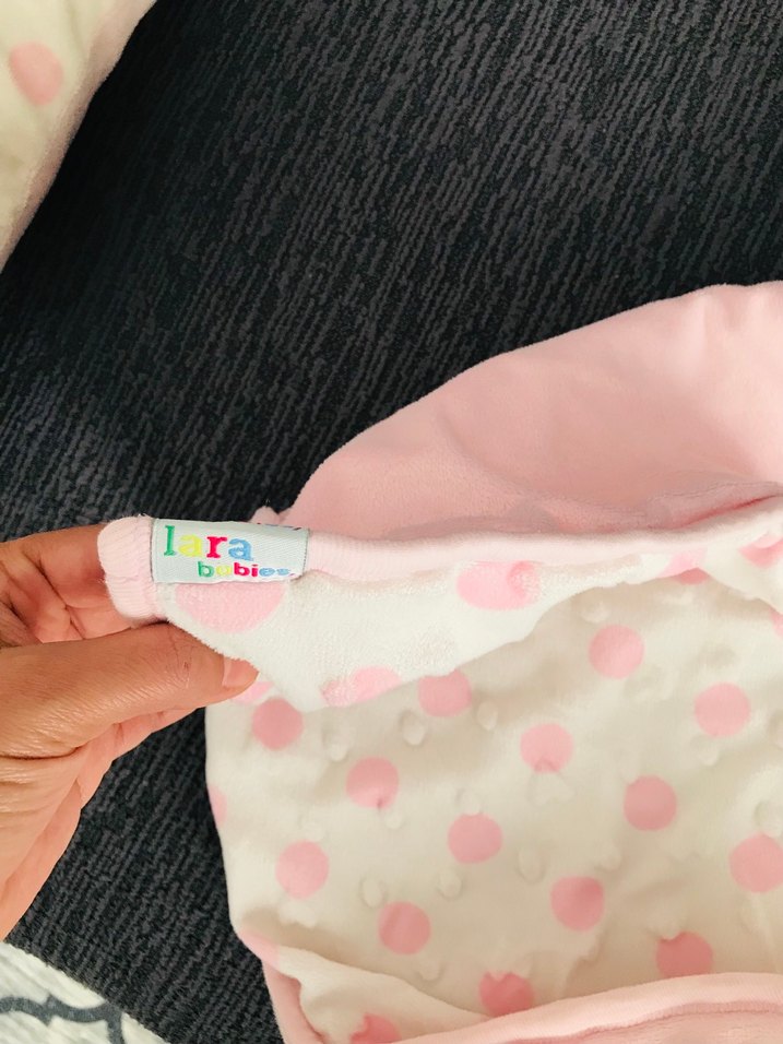 Pembe Puantiyeli Yumuşak Çocuk Uyku Seti - Görsel 2