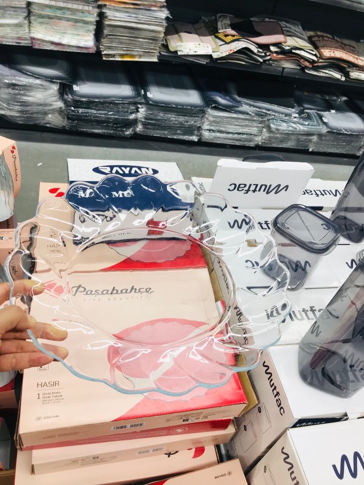 PAŞABAHÇE Büyük Boy Servis Cam Tabak - Görsel 2