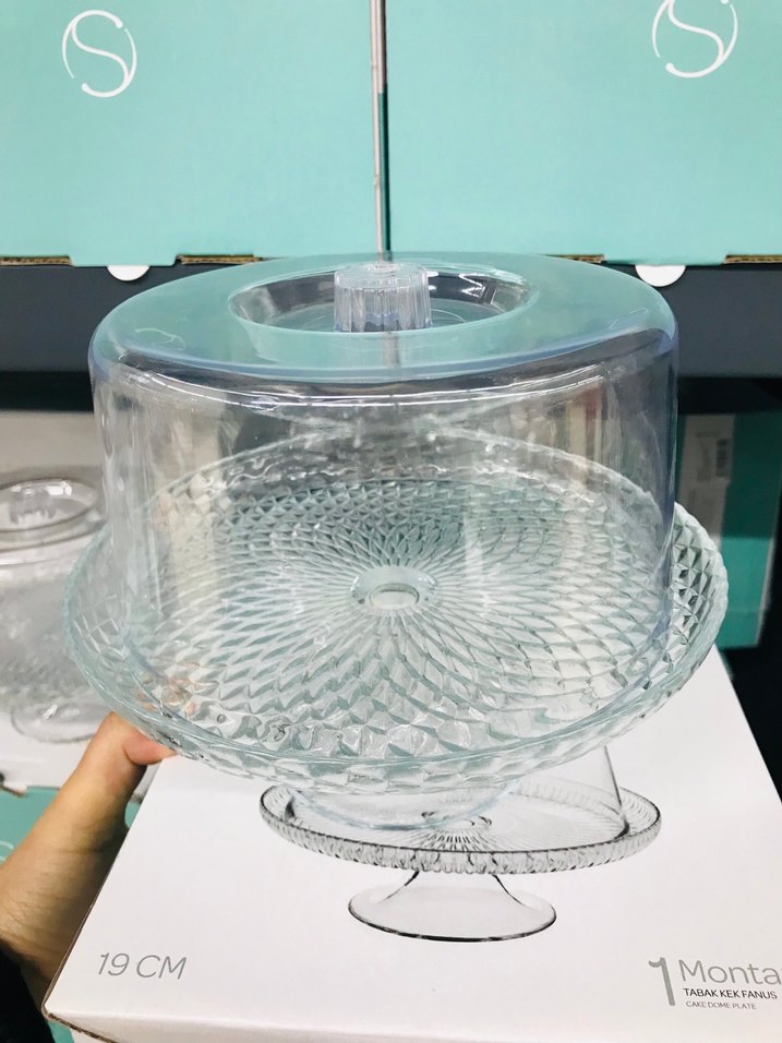 Sigma Home 19 cm Baskılı Modernkek FANUSU - Görsel 2