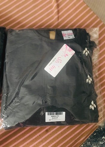 Önü Taşlı Bağcıklı çok ŞIK Tesettür siyah Elbise - Görsel 8