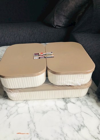 Bej Saklama Kabı Seti 3'lü - Görsel 12