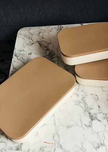 Bej Saklama Kabı Seti 3'lü - Görsel 6