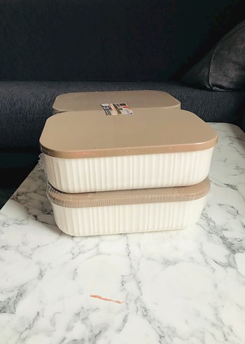 Bej Saklama Kabı Seti 3'lü - Görsel 14