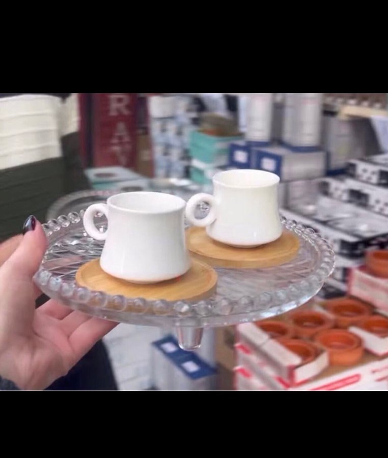 Sigma Home Vintage Ayaklı Tabak 23 cm - Görsel 2