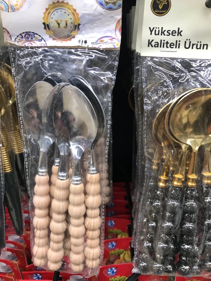 Parlak Altın Renkli Çatal Kaşık Seti - Görsel 3