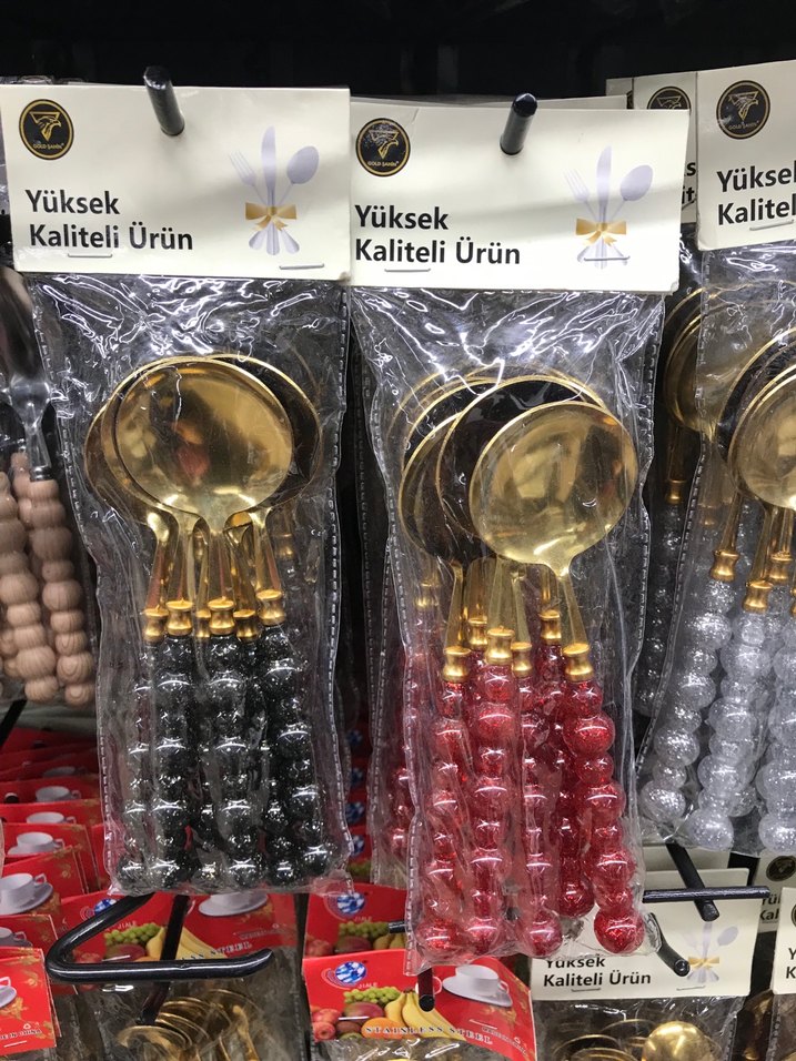 Parlak Altın Renkli Çatal Kaşık Seti - Görsel 2