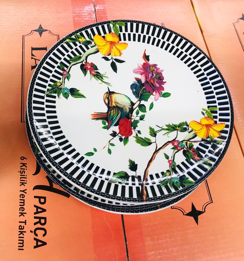 LAVİN 24 Parça Çiçekli Yemek Takımı - Görsel 4