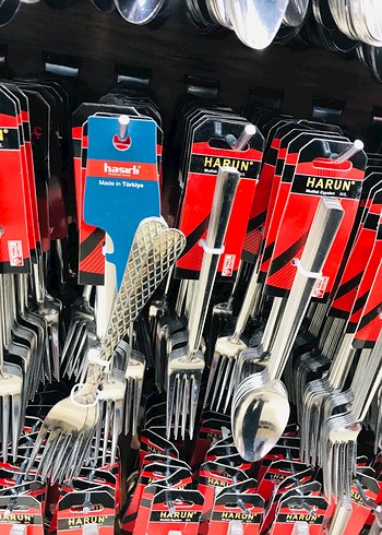 Çelik Renkli Çatal Seti - Görsel 2