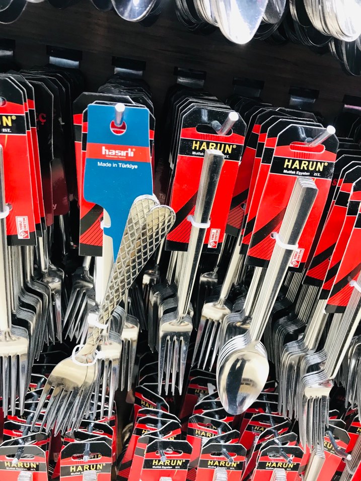Çelik Renkli Çatal Seti - Görsel 2