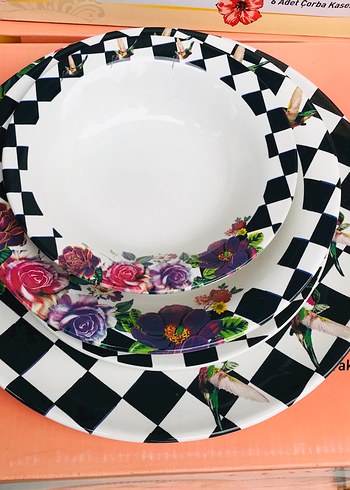 24 Parça Çok Renkli Yemek Takımı - Görsel 2