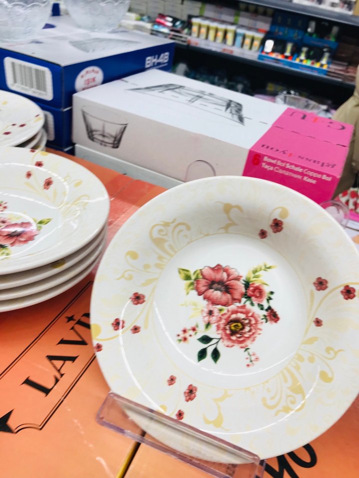 Lavin 24 Parça Beyaz Çiçek Desenli Yemek Takımı - Görsel 5