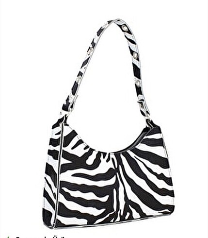 Housebags Zebra Desenli kol çantası