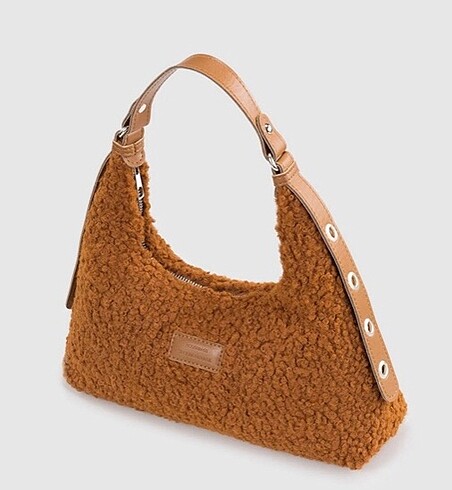 Hausebags Taba Suni kürk kol çantası
