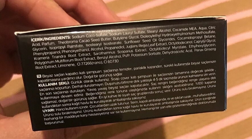 SOAP COVER ORJİNAL DOĞAL SAÇ SAKAL BEYAZLARI KAPAMA SABUNU - Görsel 8